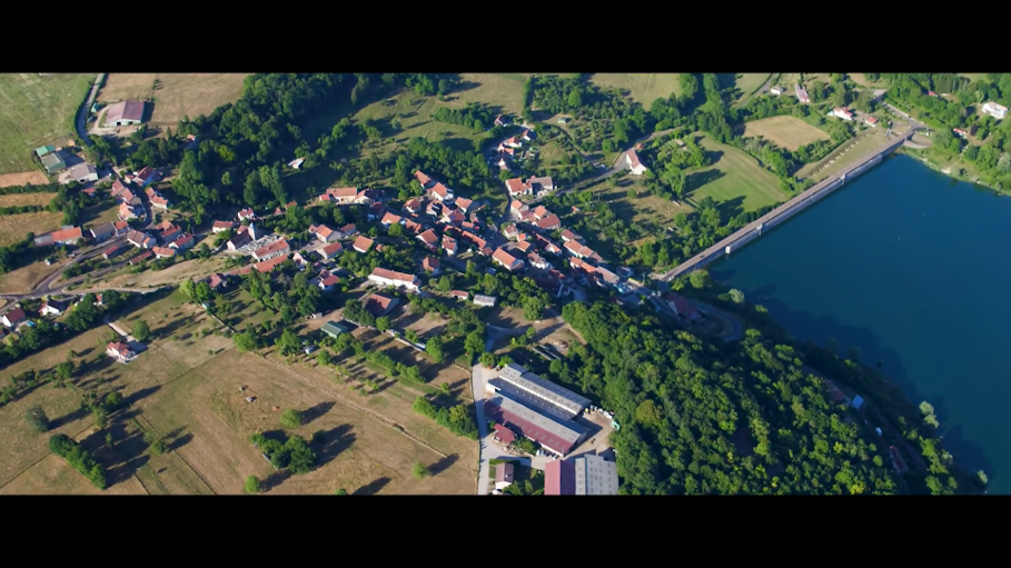 Overhead view of Langres, France