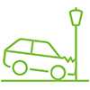 Icon - Vehicle hitting lamp post