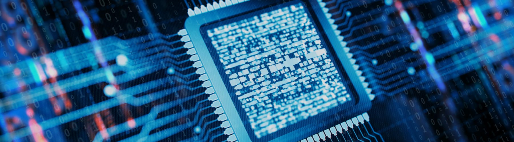 Close up of a circuit board