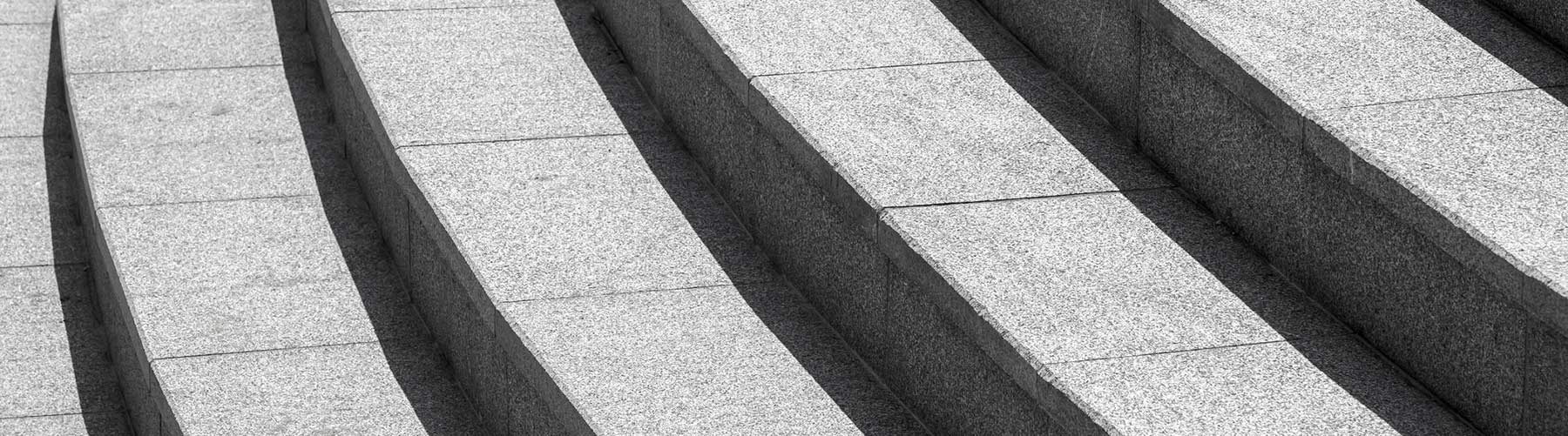 Grey steps in a stadium